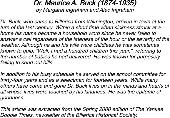 Dr. Maurice A. Buck (1874-1935) 