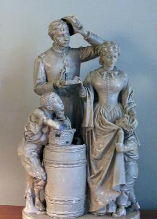 John_Rogers_statuary,Taking_the_Oath_and_Drawing_Rations